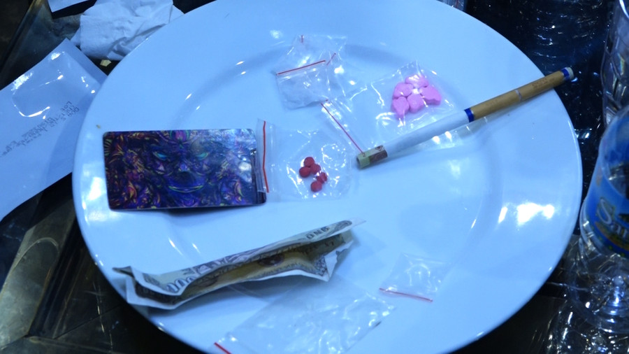 Ma túy, tang vật vụ án được các đối tượng sử dụng.