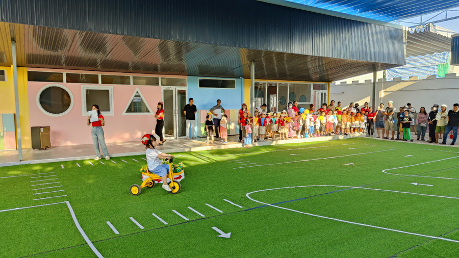 Phần thi thực hành về đích an toàn.