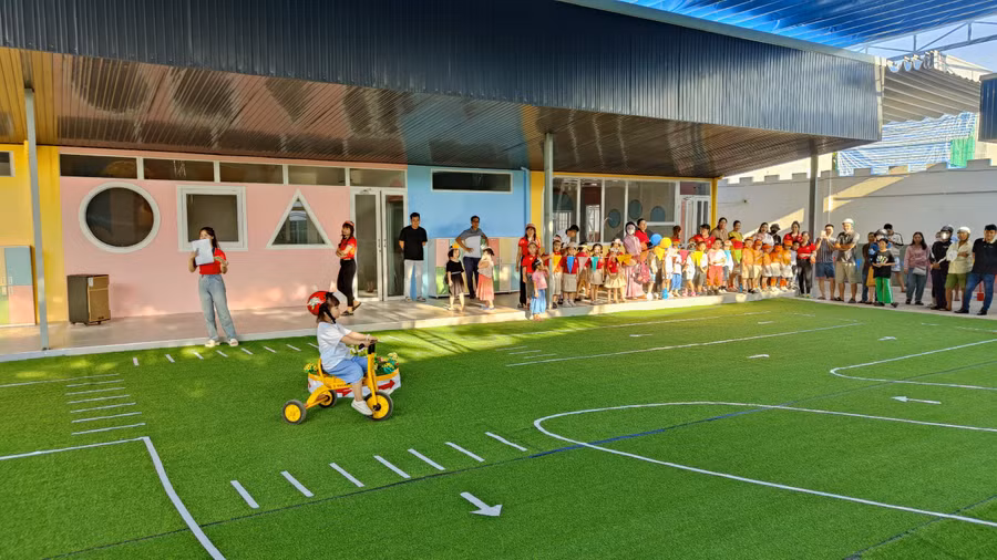 Phần thi thực hành về đích an toàn.