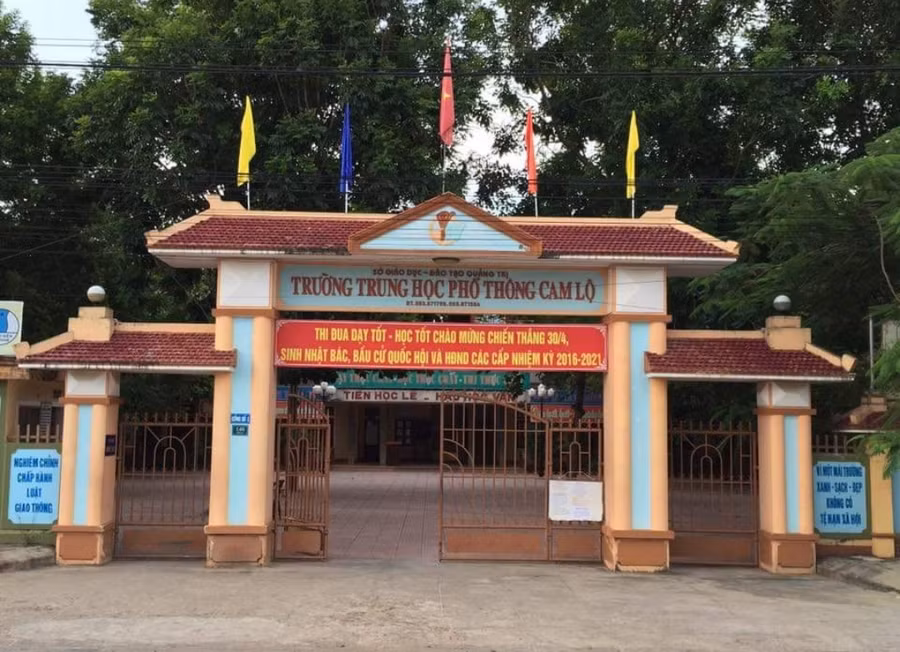 Trường THPT Cam Lộ - nơi nam sinh Đ.N.L theo học. 