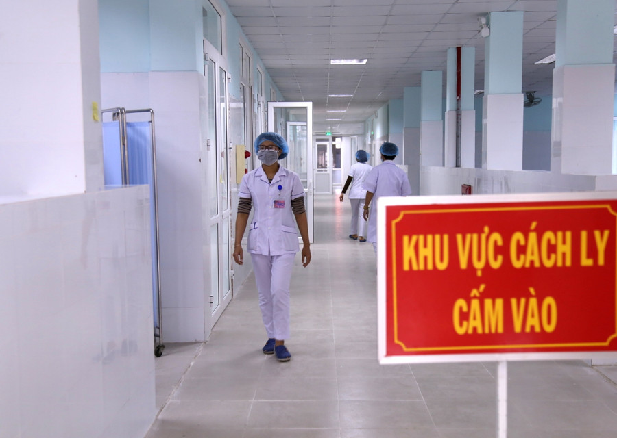 Khu vực điều trị bênh nhân covid - 19.