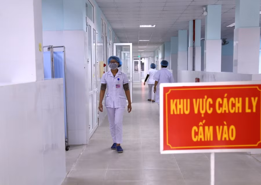 Khu vực điều trị bênh nhân covid - 19.