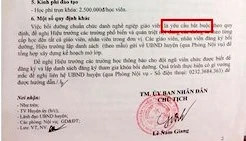 Công văn số 483/UBND-NV do chủ tịch UBND huyện Tuyên Hoá ký yêu cầu giáo viên trên địa bàn đăng ký lớp "bồi dưỡng chức danh chuẩn chức danh nghề nghiệp giáo viên"... là bắt buộc.