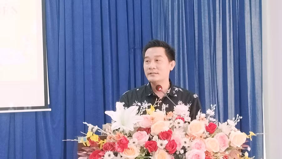 Ông Nguyễn Chí Hải, Phó Giám đốc Công ty cổ phần Quốc tế ICO chi nhánh Cà Mau phát biểu tại buổi tọa đàm. Ông Nguyễn Chí Hải, Phó Giám đốc Công ty cổ phần Quốc tế ICO chi nhánh Cà Mau phát biểu tại buổi tọa đàm.