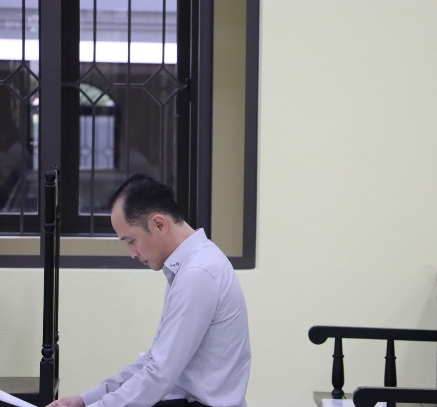 Bị cáo Tô Công Lý tại phiên tòa.