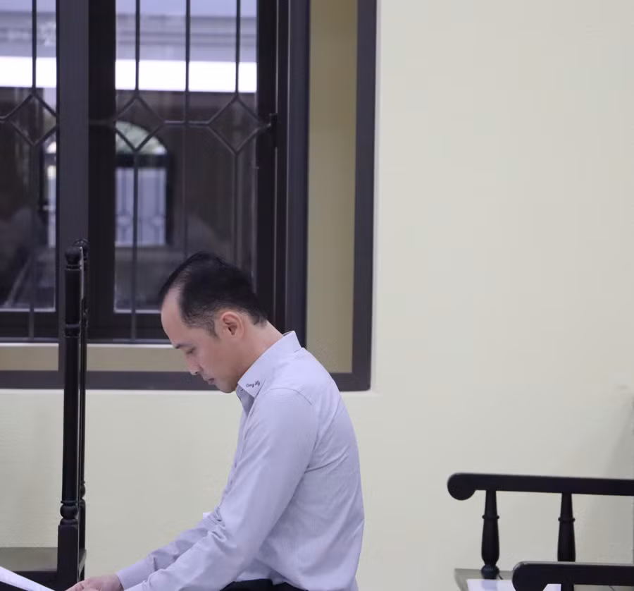 Bị cáo Tô Công Lý tại phiên tòa.