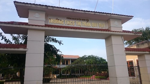 Trường THCS Thị trấn Quy Đạt - nơi thiếu giáo viên dẫn đến việc học sinh không được học một số môn - đã được báo GD&TĐ phản ánh.