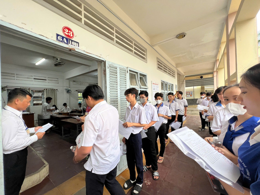 Trong các lần thi thử nhiều học sinh ở Cà Mau, Bạc Liêu có điểm thi môn Tiếng Anh đạt thấp.