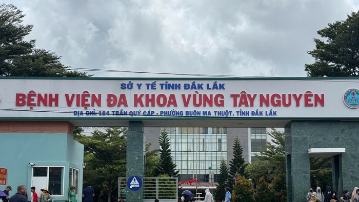 Bệnh viện Đa khoa vùng Tây Nguyên (Đắk Lắk) nơi xảy ra vụ việc chấn động dư luận.