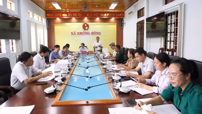 Xã Krông Bông là một trong những địa phương thành lập Ban chỉ đạo thi sớm nhất của Đắk Lắk. (Ảnh: TH)