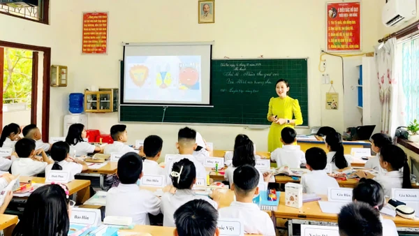 Một lớp học của Trường Tiểu học Chi Lăng (Lương Văn Tri, Lạng Sơn). Ảnh: gdtd.vn.
