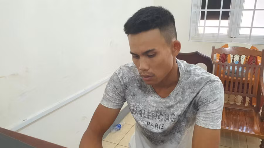 Trần Hữu Phước tại cơ quan Công an. (Ảnh: SĐ)