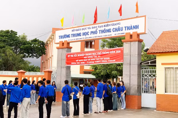 Điểm thi Trường THPT Châu Thành (xã Châu Thành, tỉnh An Giang).