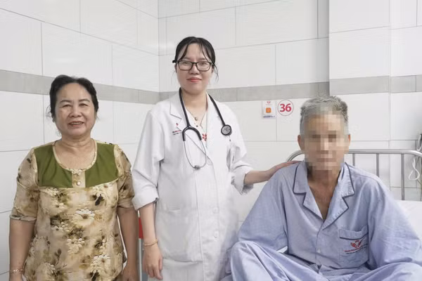 Bệnh nhân đã ổn định, hồi phục tốt và không còn ho ra máu. Ảnh: Bệnh viện cung cấp.