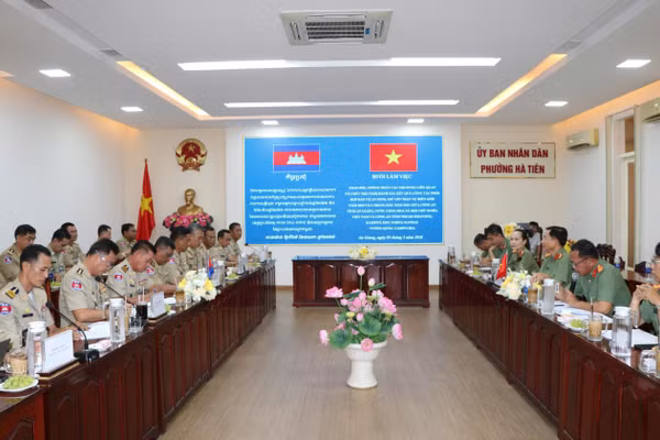 Quang cảnh buổi làm việc. 