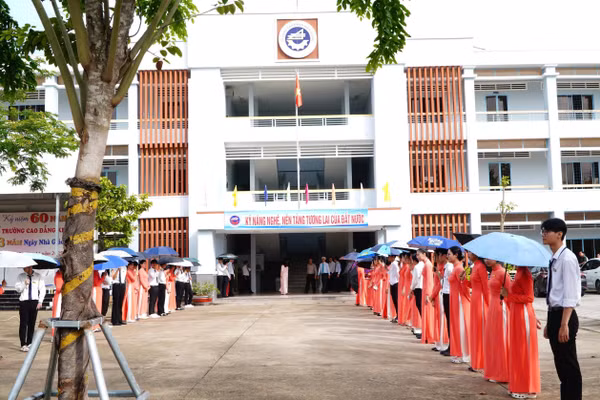 Trường Cao đẳng Kiên Giang trong ngày khai giảng năm học 2026 - 2027.