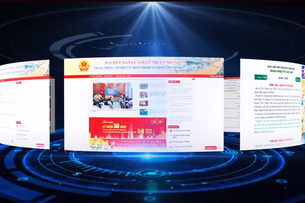 Giới thiệu Trang thông tin điện tử “Đại biểu dân cử với cử tri và nhân dân”.