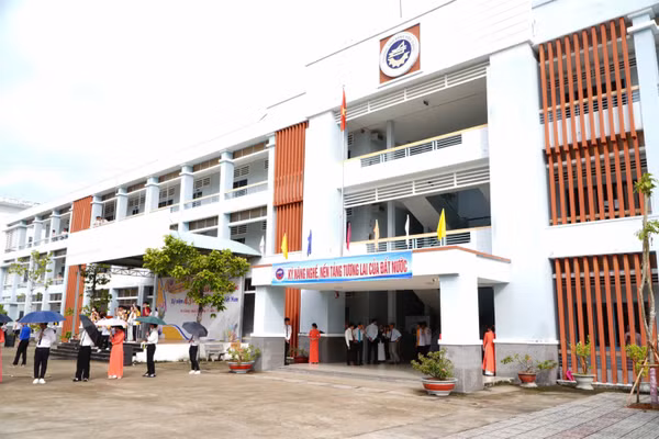 Khuôn viên Trường Cao đẳng Kiên Giang.