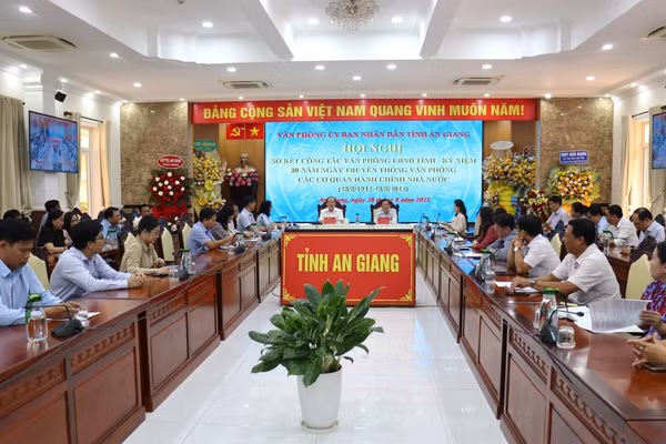 Quang cảnh Hội nghị tại tỉnh An Giang. Ảnh: Phương Vũ.
