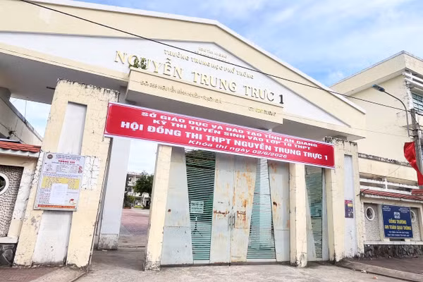 Điểm thi tại Trường THPT Nguyễn Trung Trực 1 (phường Rạch Giá, tỉnh An Giang).
