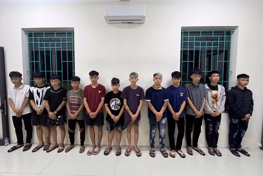 Các đối tượng bị Công an Ninh Bình khởi tố về tội “Gây rối trật tự công cộng”. Ảnh: Công an tỉnh Ninh Bình. 