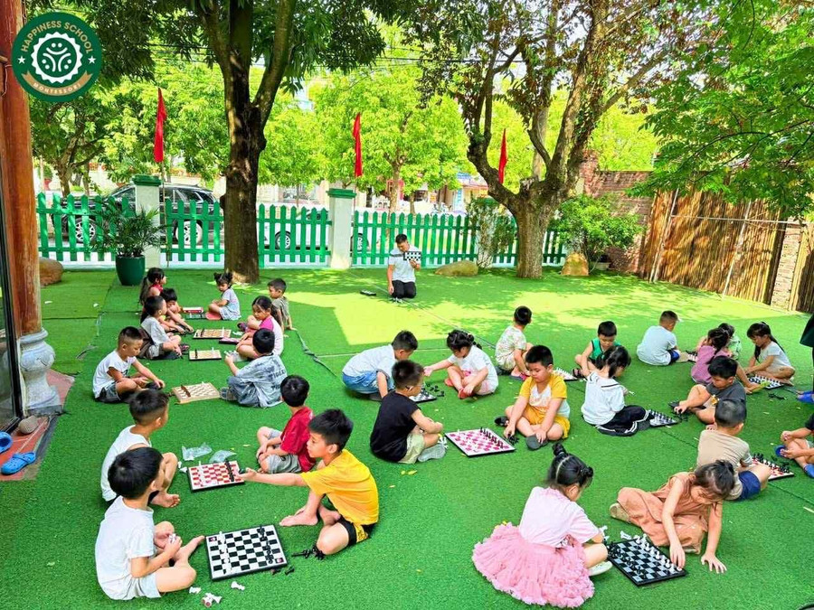 Lớp học Mầm non Hạnh Phúc (Ý Yên, Ninh Bình). 