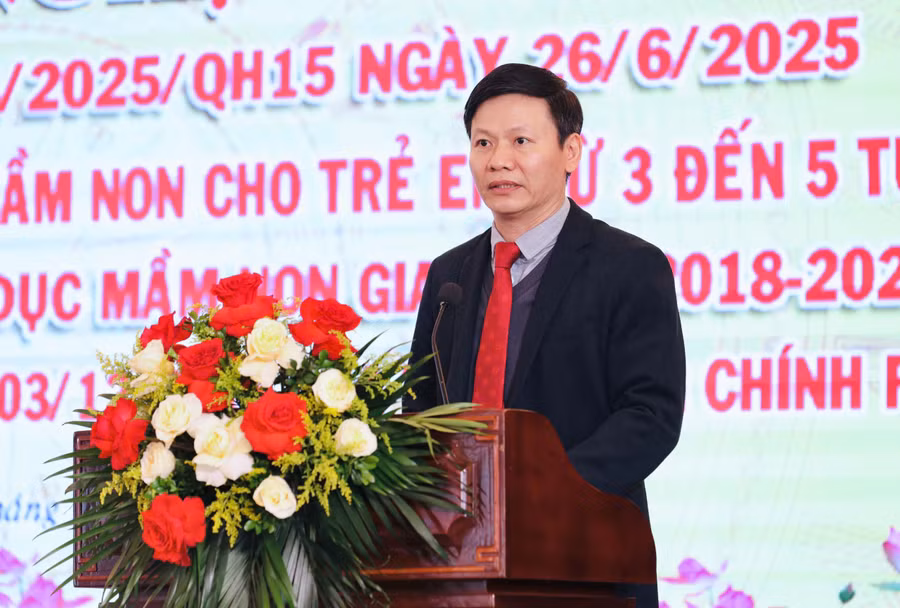 Ông Nguyễn Thanh Đề, Vụ trưởng Vụ Giáo dục Mầm non. 