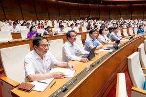 Các đại biểu tham dự phiên chất vấn và trả lời chất vấn tại hội trường sáng 19/6. (Ảnh: Cổng TTĐT Quốc hội).