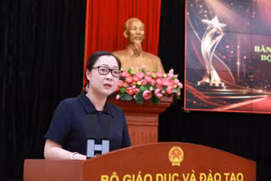Thứ trưởng Nguyễn Thị Quyên Thanh nhấn mạnh vai trò của việc tổ chức hội nghị tập huấn. 