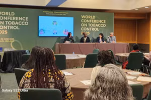 Phiên thảo luận chuyên đề về tài chính bền vững trong khuôn khổ hội nghị. 