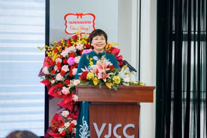 PGS.TS Nguyễn Thị Hiền, Viện trưởng Viện Phát triển nguồn nhân lực Việt Nam - Nhật Bản (VJCC).