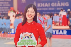 Cô Nguyễn Thị Trang - giáo viên Tin học, Trường Tiểu học Đô thị Sài Đồng, Hà Nội. 