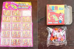 Pháo tỏi - một loại pháo gây sát thương bị lực lượng chức năng thu giữ. 