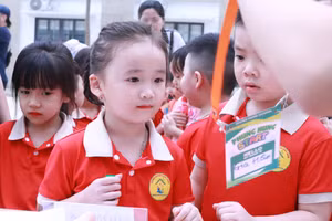 Trẻ chuẩn bị bước vào lớp 1 cần được chuẩn bị hành trang vững chắc. Ảnh: Đình Tuệ.