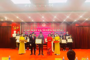 Bùi Đàm Quân trong buổi gặp mặt, tuyên dương do Bộ GD&ĐT tổ chức năm 2025. 