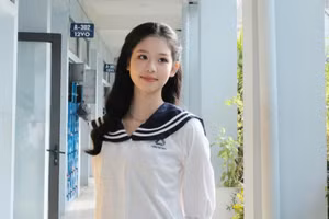 Nữ sinh Tạ Khánh My đoạt giải Ba HSG Quốc gia môn Tiếng Trung năm nay. Ảnh: NVCC.