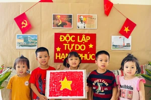 Đại lễ kỷ niệm 80 năm Quốc khánh là sự kiện được toàn dân đón chờ, trong đó có các bé tại Trường Mầm non An Khánh B (An Khánh, Hà Nội). 