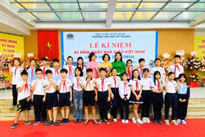 Cô Thu Hằng luôn nỗ lực trao truyền ngọn lửa đam mê, sáng tạo cho học trò.