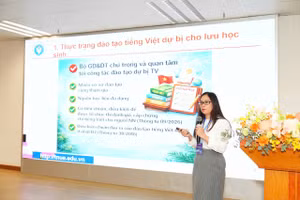 Bà Ôn Thị Mỹ Linh đến từ Trường Đại học Sư phạm, Đại học Thái Nguyên. 