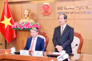 Bộ trưởng Bộ GD&ĐT Nguyễn Kim Sơn đánh giá cao vai trò phối hợp của Bộ Tư pháp về công tác pháp chế trong những năm qua. 