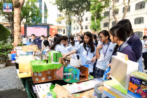 Học sinh Trường Nguyễn Siêu tại Ngày hội STEM năm 2026.