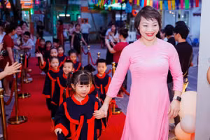 Cô Huyền có gần 20 năm công tác tại Trường Mầm non 10-10. 