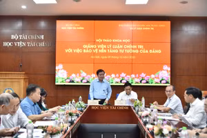 Hội thảo được tổ chức nhằm khẳng định vai trò của đội ngũ giảng viên lý luận chính trị trong việc bảo vệ nền tảng tư tưởng của Đảng. 