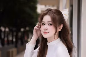 Hoàng Hoa Tuệ Giang có ý thức học tập rất cao và năng nổ trong các hoạt động. Ảnh: NVCC.