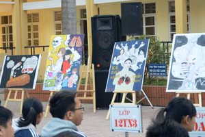 Công tác tuyên truyền phòng chống tác hại thuốc lá được triển khai ở các nhà trường. Ảnh: INT.