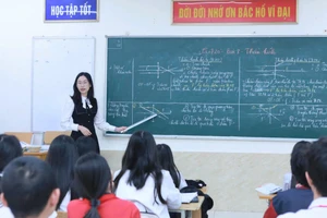 Một giờ học môn Khoa học tự nhiên của cô trò lớp 9 tại Trường THCS Hoàng Liệt (phường Hoàng Liệt, Hà Nội). Ảnh: Đình Tuệ.