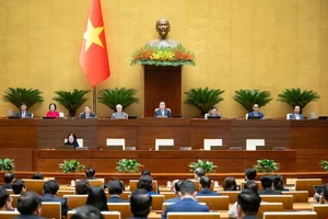 Chiều 11/12, Kỳ họp thứ 10 Quốc hội khóa XV họp phiên bế mạc. Ảnh: Cổng TTĐT Quốc hội