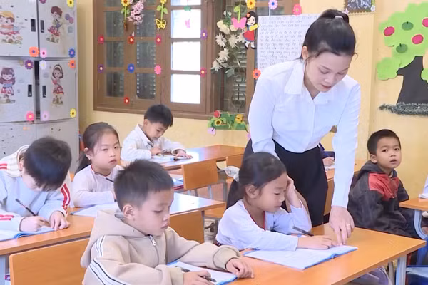 Cô giáo Lương Thị Thuý Hường, giáo viên Trường Tiểu học Kỳ Tân trúng cử đại biểu HĐND tỉnh Thanh Hóa.