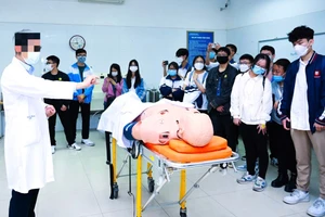 Sinh viên y khoa thực hành trên mô hình (ảnh Minh họa).