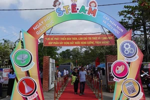 Không gian Ngày hội Giáo dục STEAM cấp Mầm non và Tiểu học .